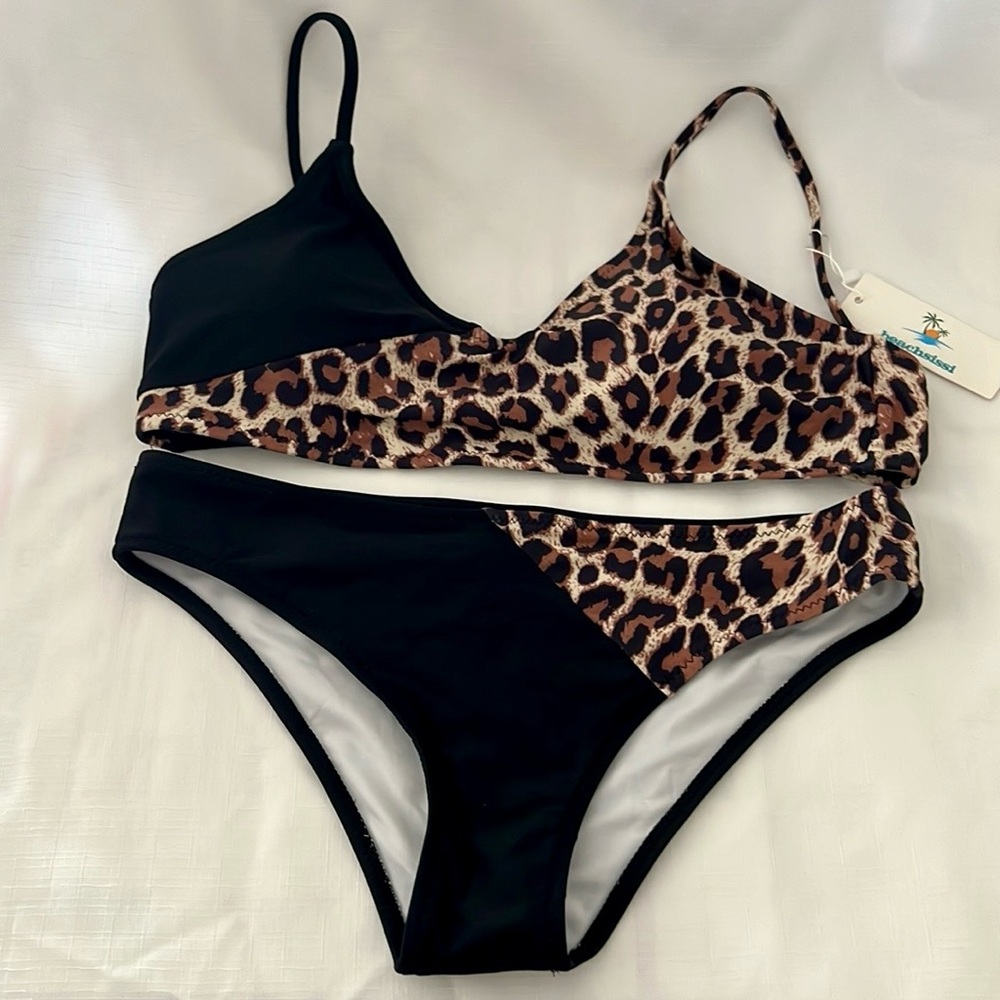 New / Beachsissi / Black & Leopard Bikini - Picture 11 of 12